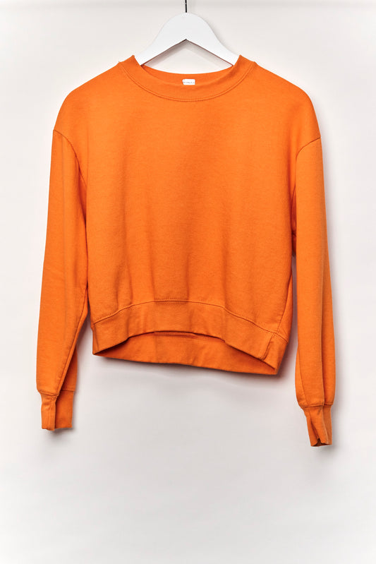 Womens Orange Sweatshirt Size Small