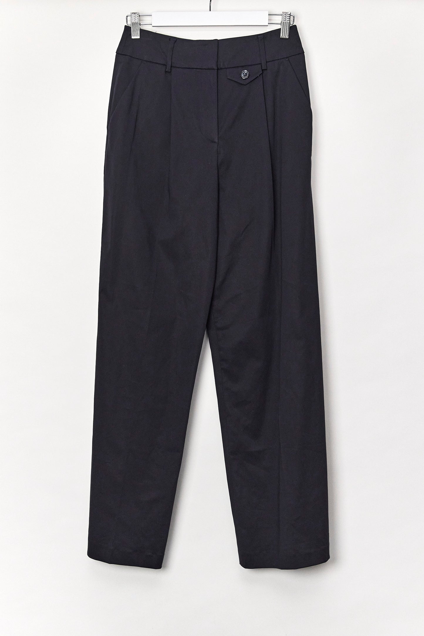 Womens Navy Wide Leg high waist Trouser size 8-10