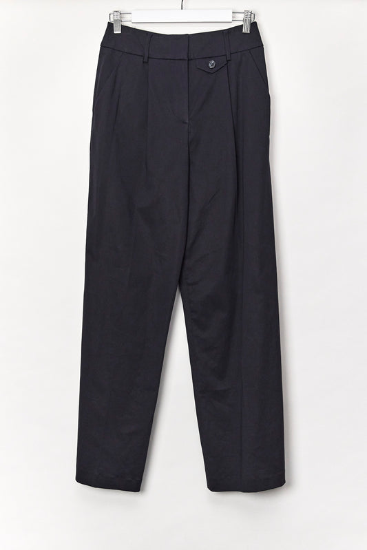 Womens Navy Wide Leg high waist Trouser size 8-10
