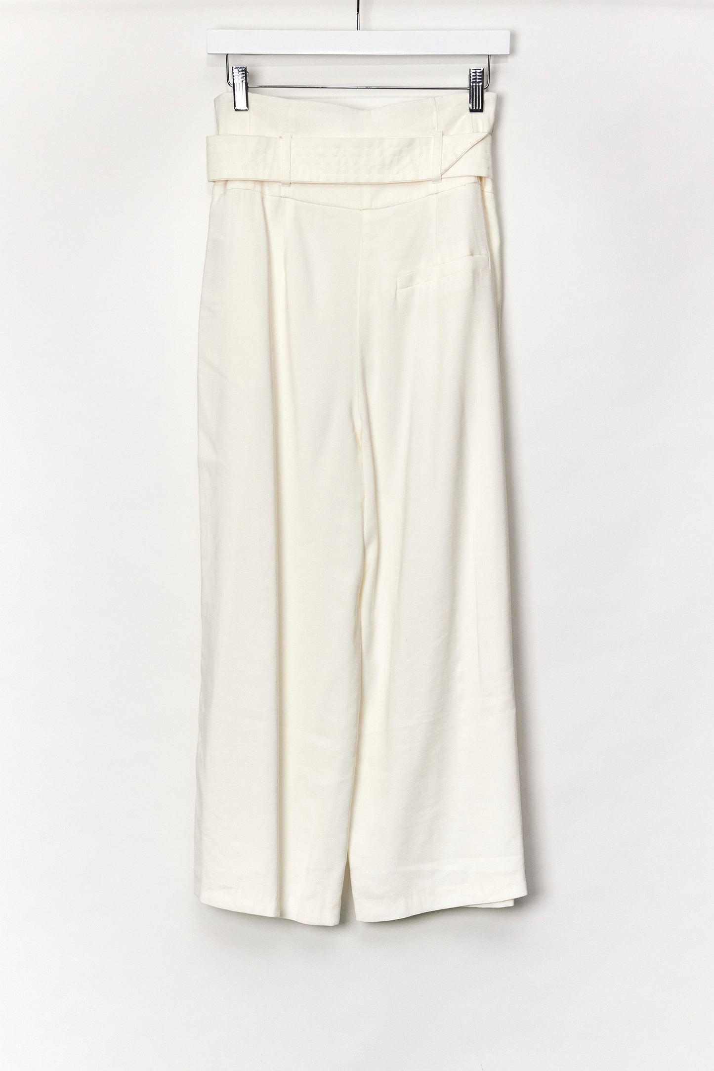Womens Topshop White Trousers with Belt size Small