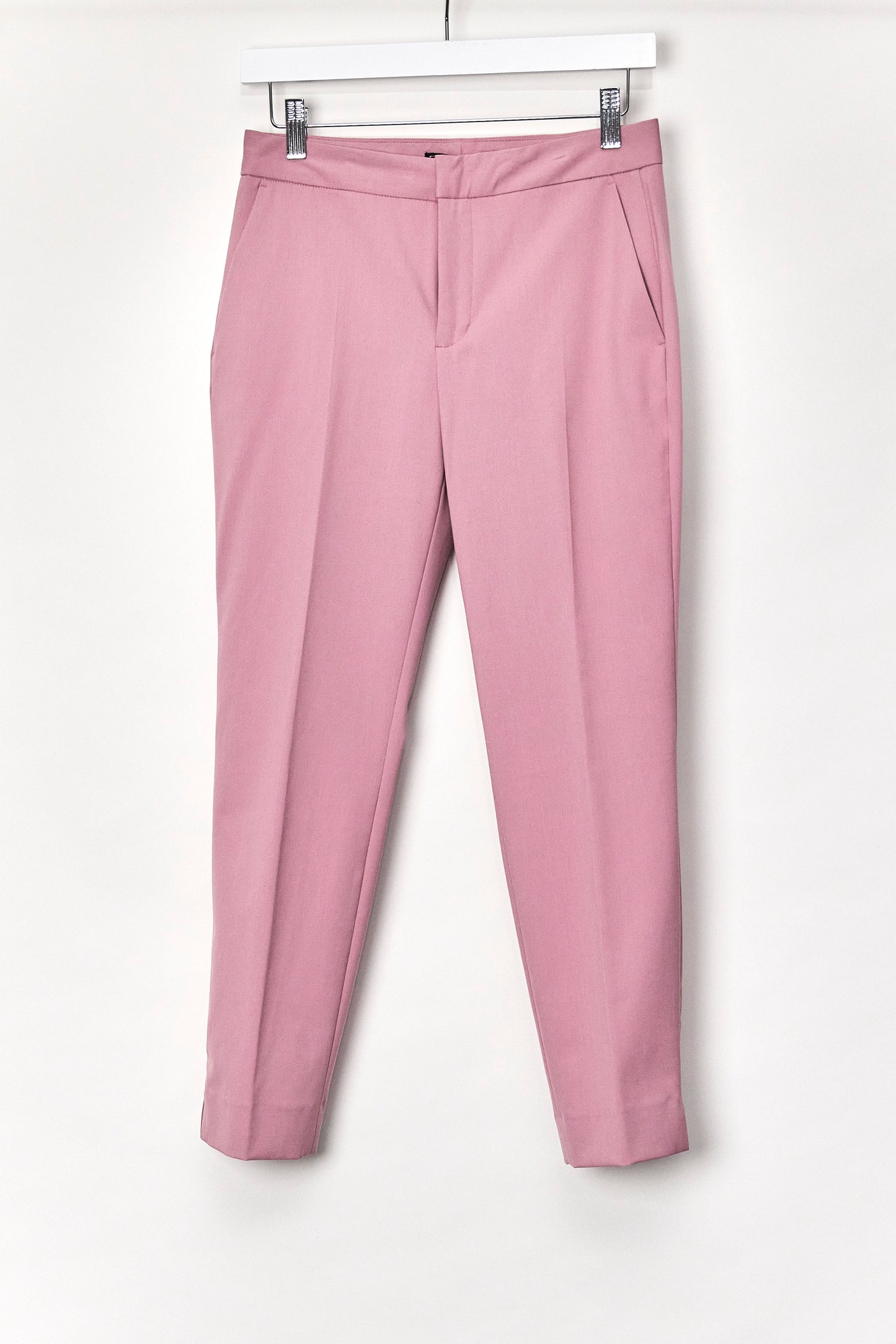 Womens Pink Tailored Trousers Size Extra Small