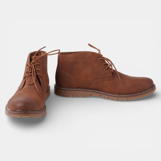 Brown Leather lace up Chukka boots size 10