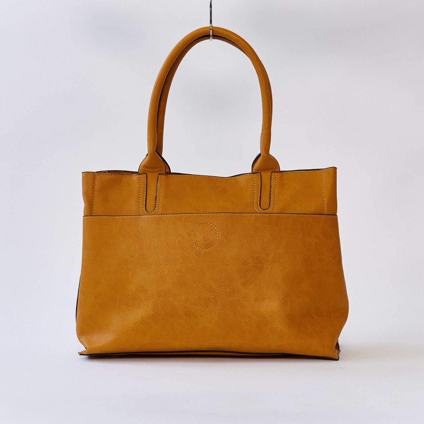 Mustard Yellow leatherette tote bag