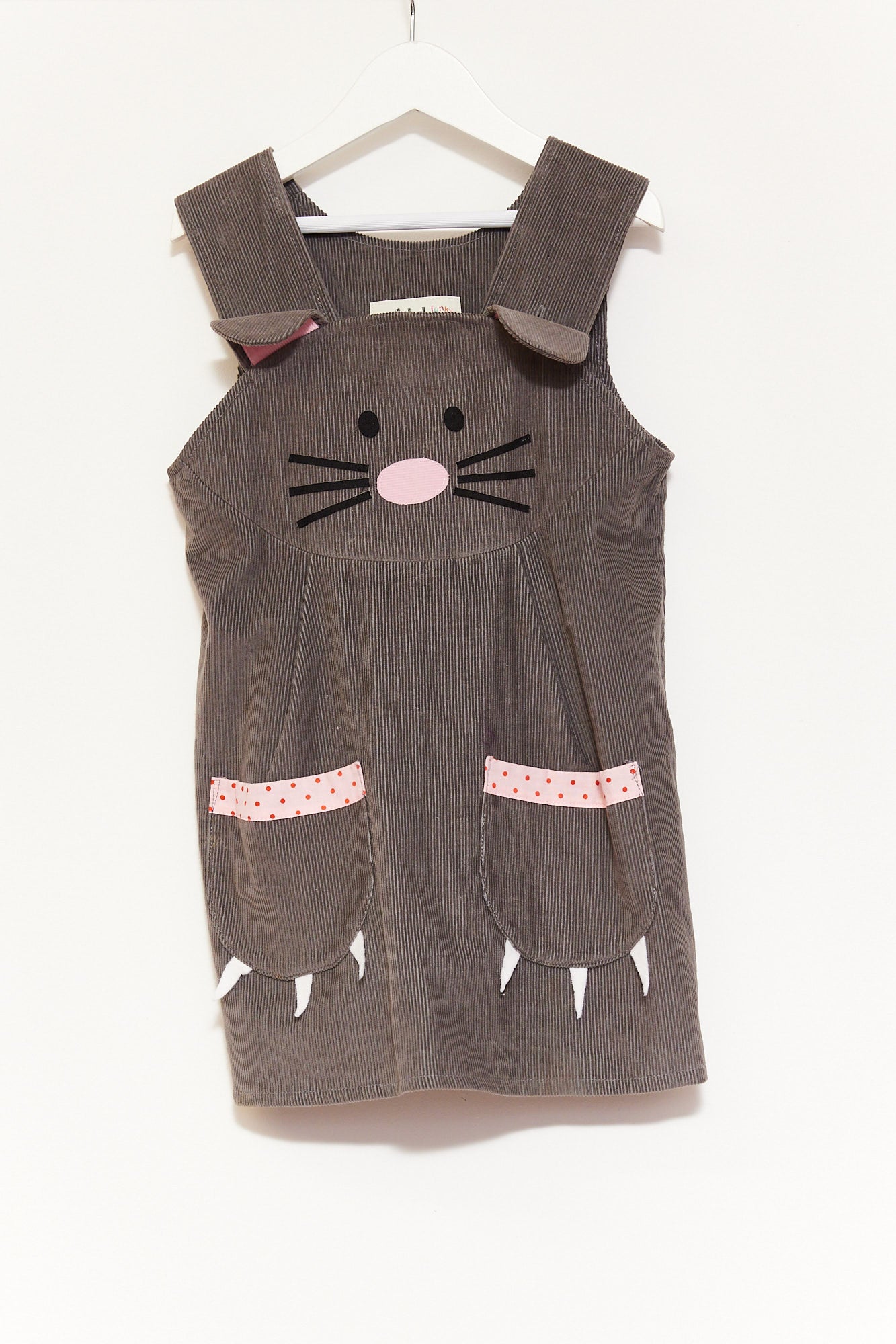Kids Wild Things Funky Little Dresses Grey Mouse dress age 7