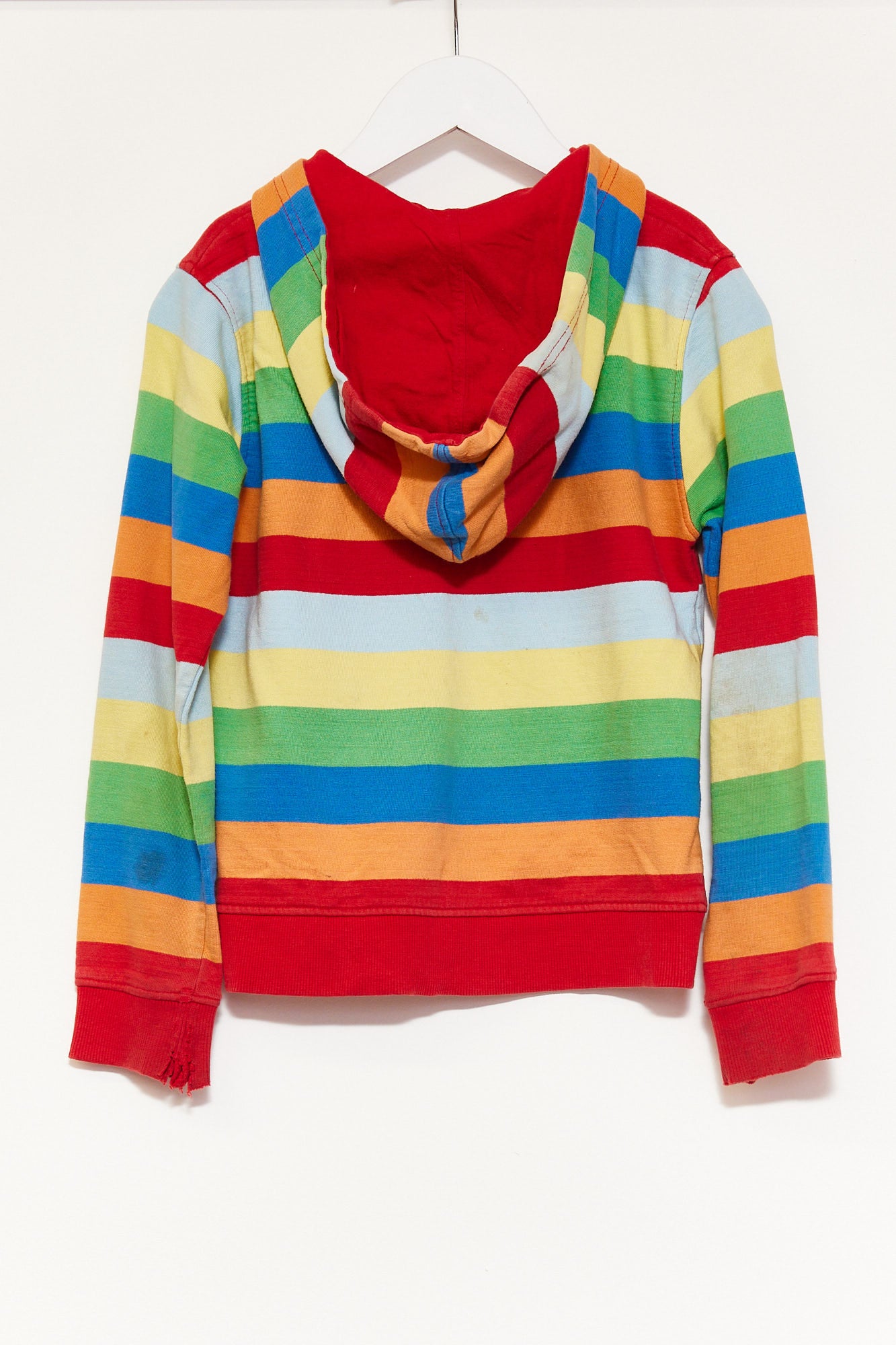 Kids Toby Tiger Rainbow Stripe Zip up Hoodie age 5