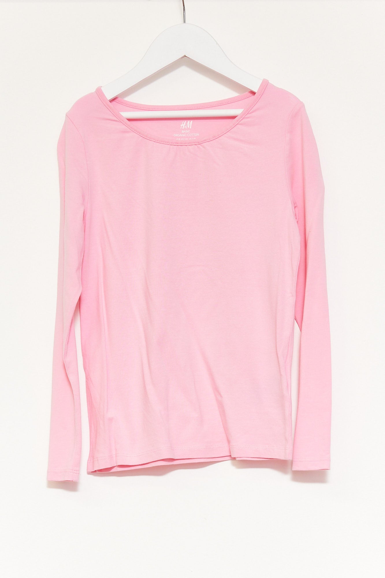 Kids H&M Pink Long Sleeve T-shirt age 6-8