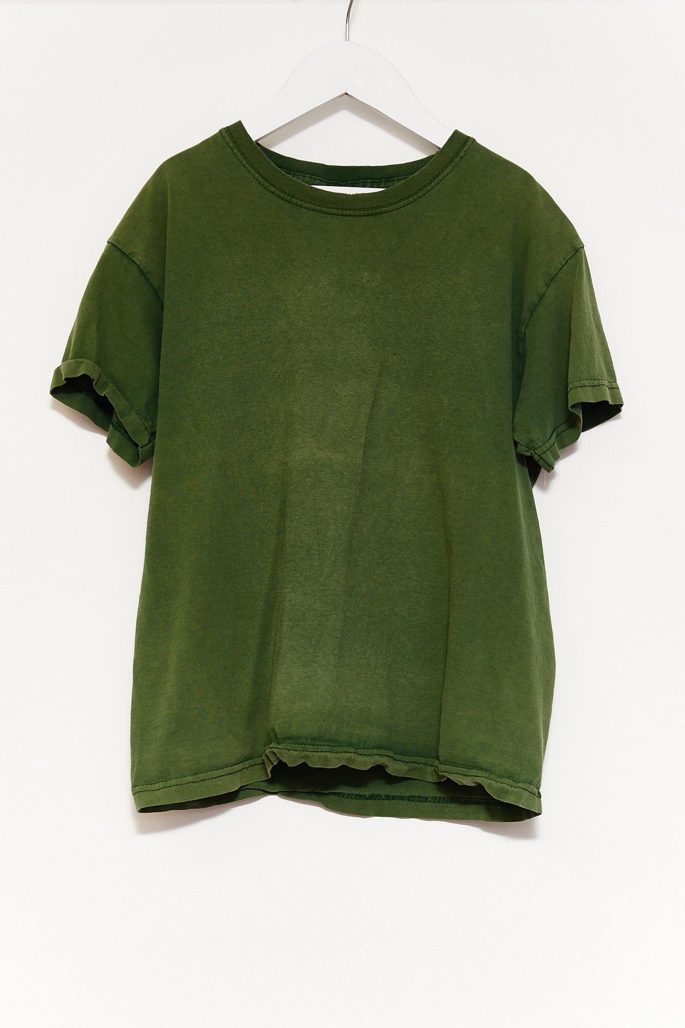 Kids Fruit of the Loom Green T-shirt age 8