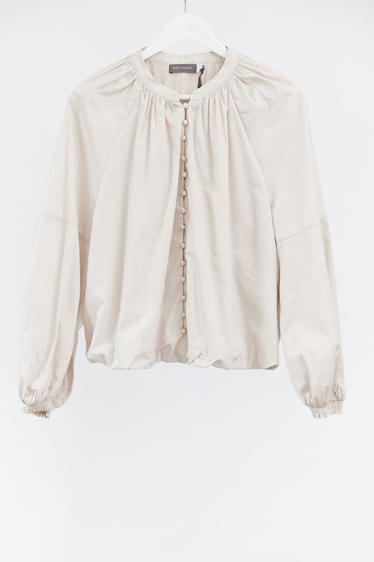 Womens Mint Velvet cream blouse size large