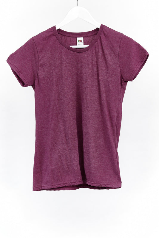 Womens Fruit of the Loom purple T-shirt size small