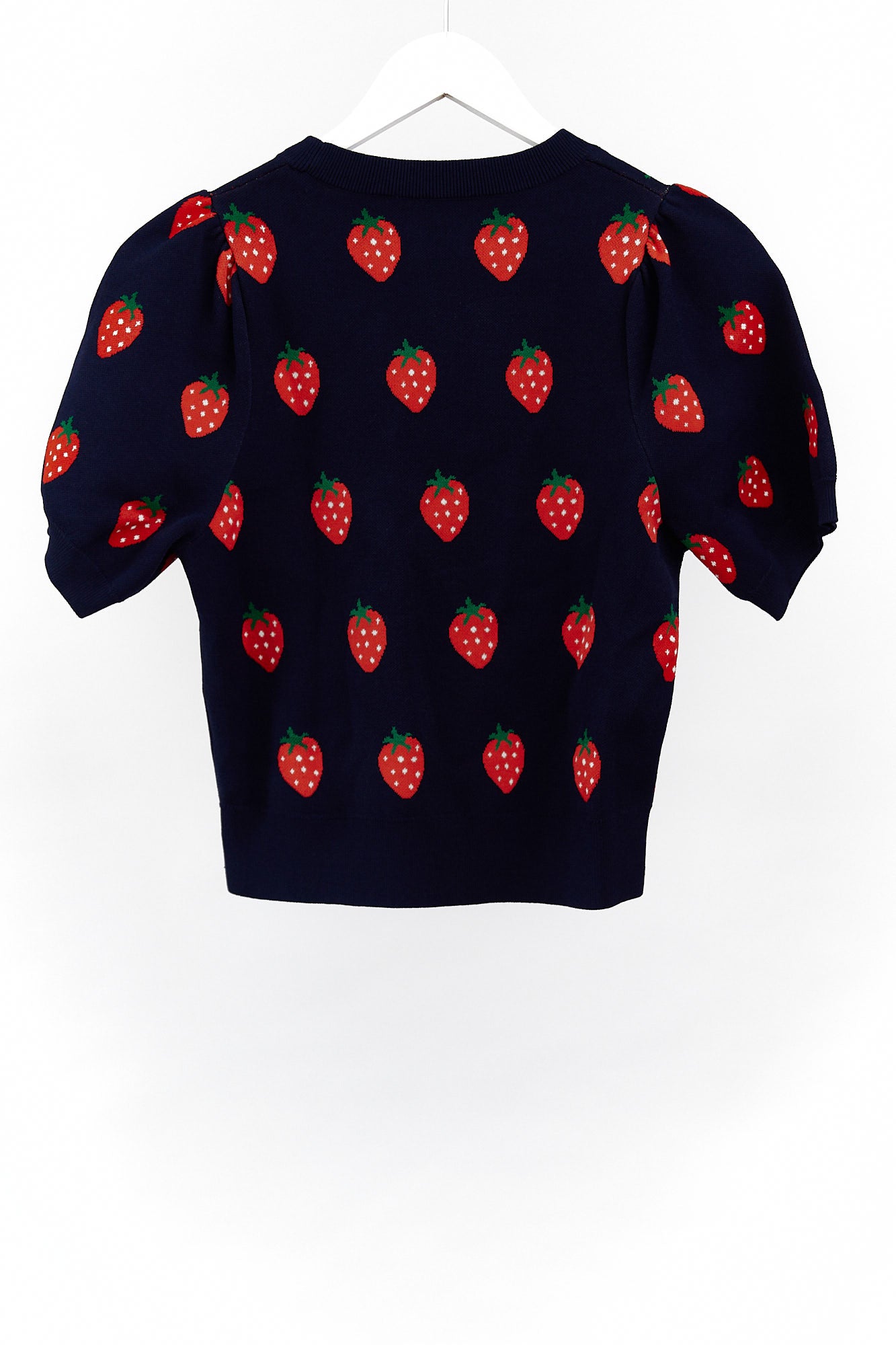 Womens & Other Stories strawberry knit cropped sweater size extra small