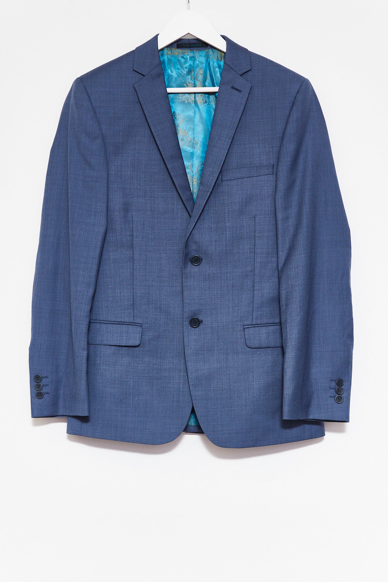 Mens Ted Baker Blue Suit size Chest 38 W32 L32