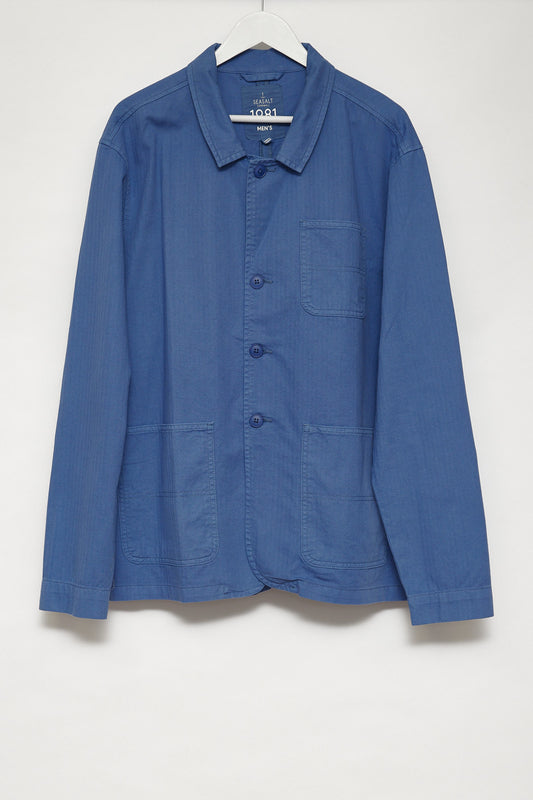 Mens SeaSalt Blue chore jacket size Extra Large