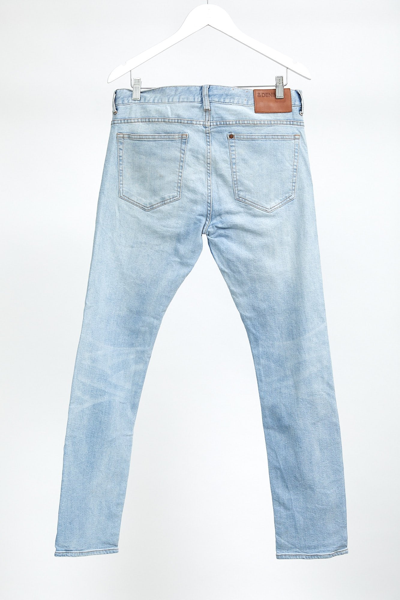 H&M Light Blue Straight Slim Fit Jean: W32 L32