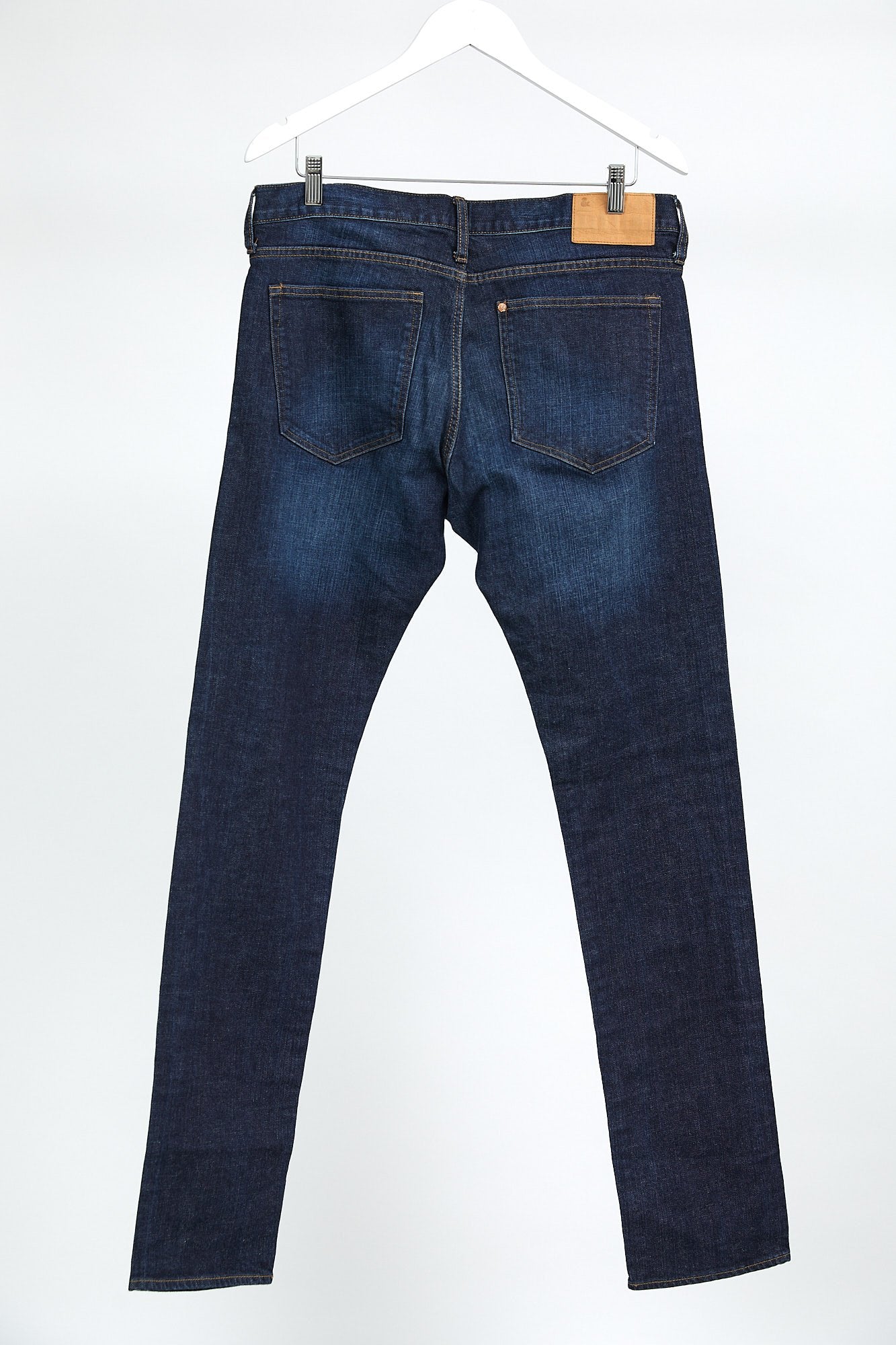 H&M Dark Blue Wash Straight Leg Denim Jean: W34 L34