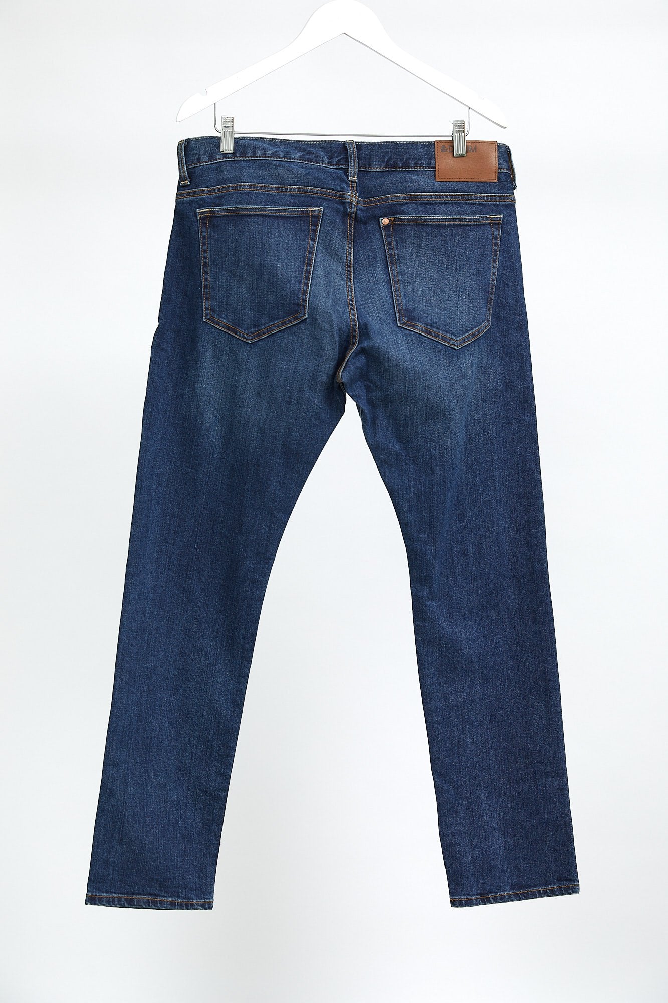 Mens H&M Mid Wash Blue Straight Leg Jean: W34 L32