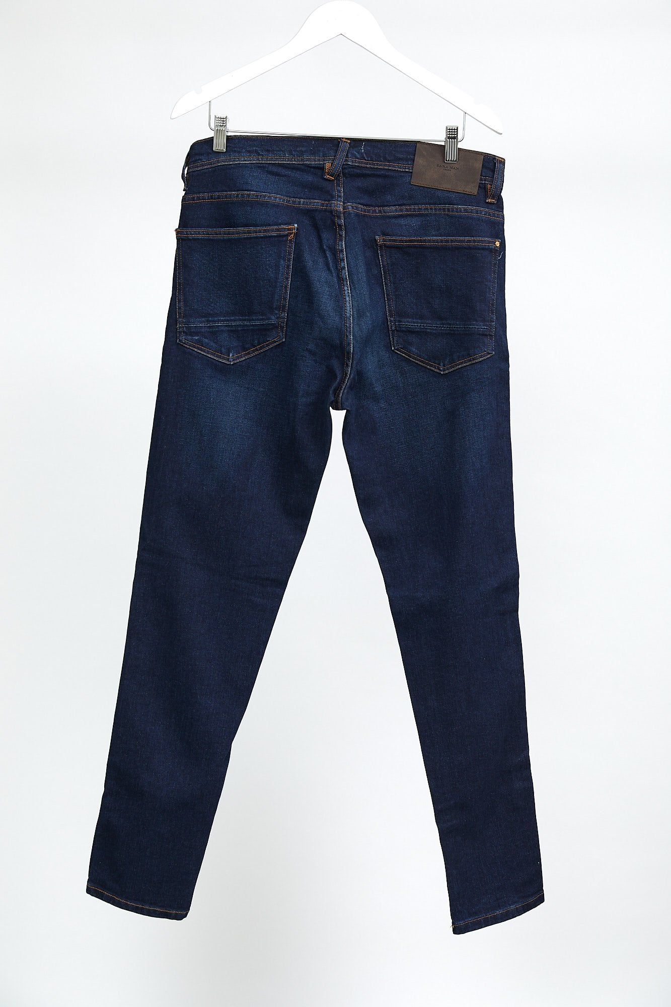 Dark Blue Zara Slim Leg Denim Jean: W34 L34