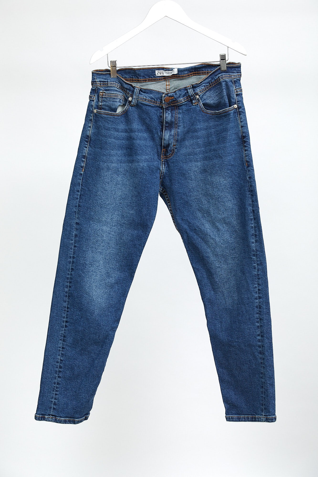 Mens Mid Blue Denim Zara Jean: W36 L29