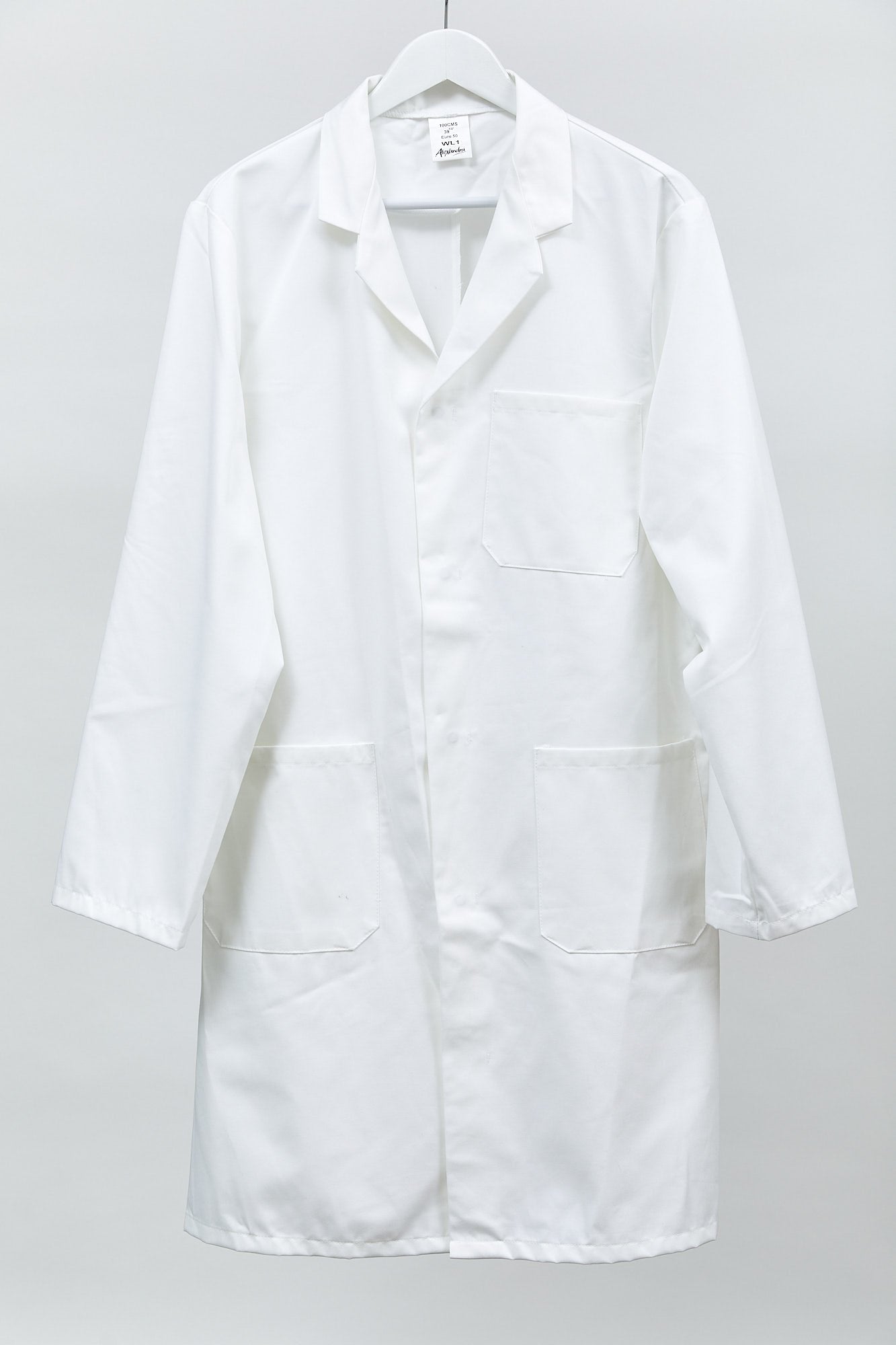 White unisex Lab coat: Size large or 40"
