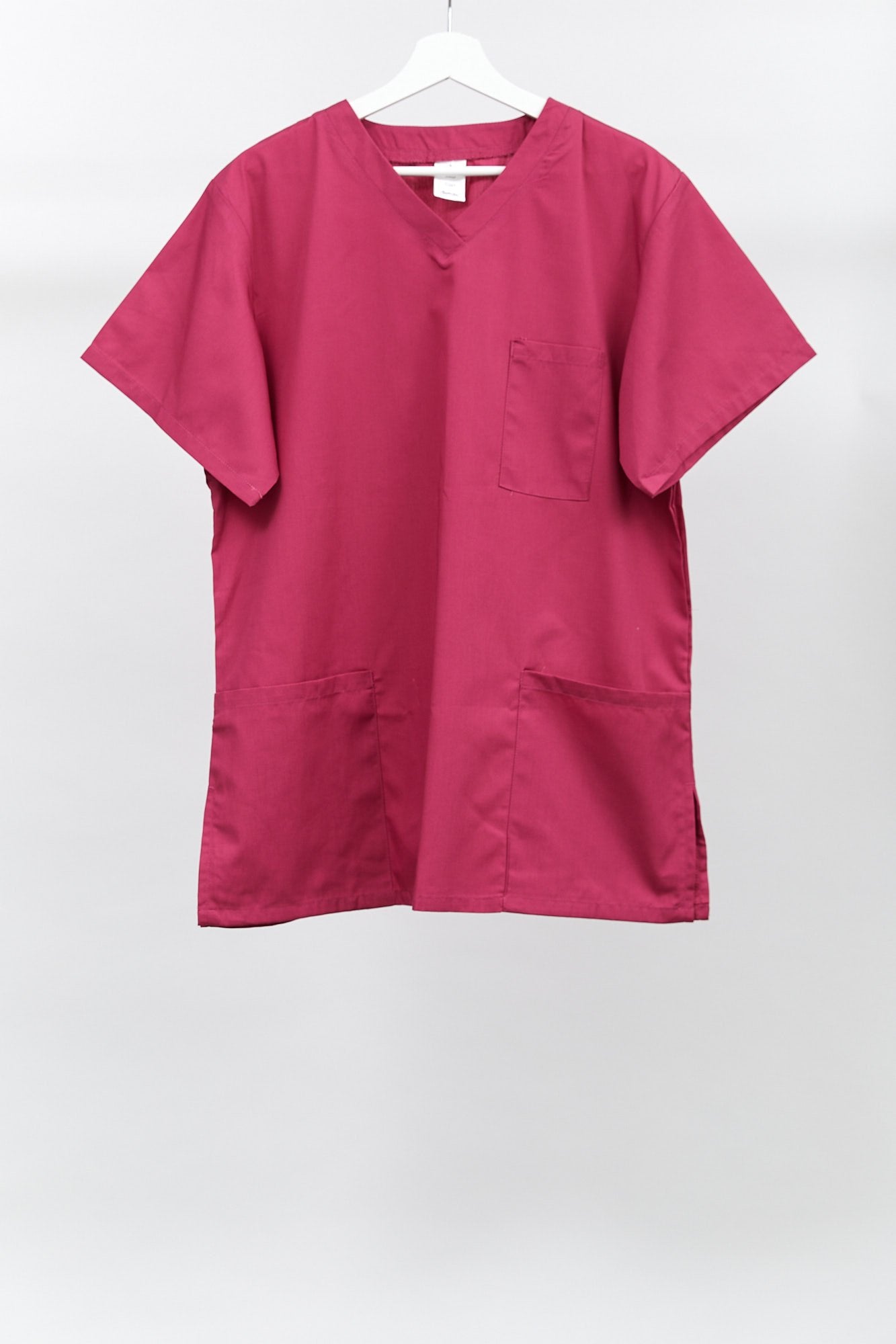 Pink scrubs uniform top: size medium