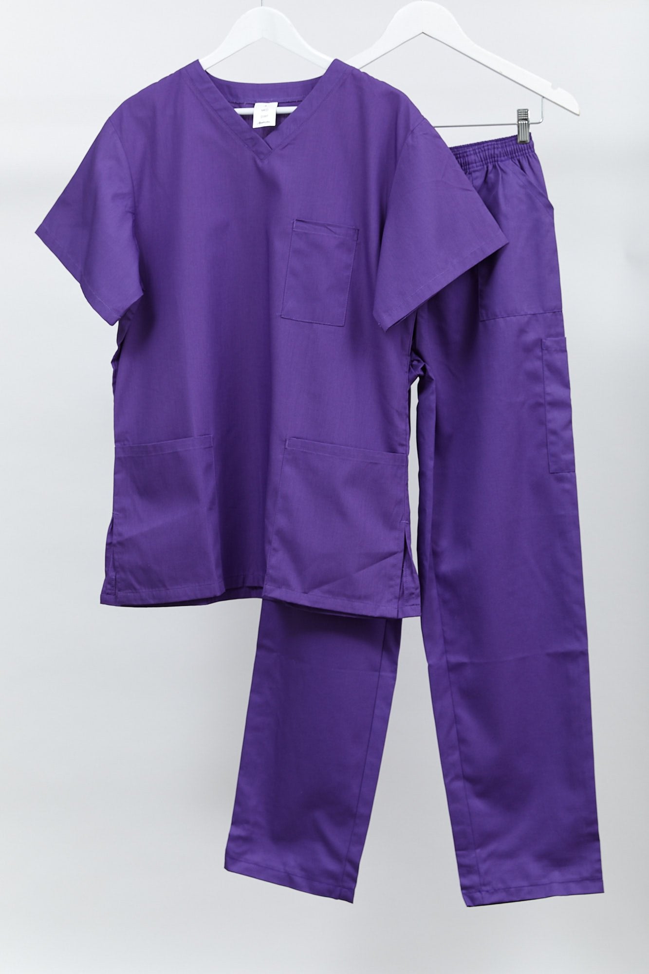 Purple scrubs set: size medium