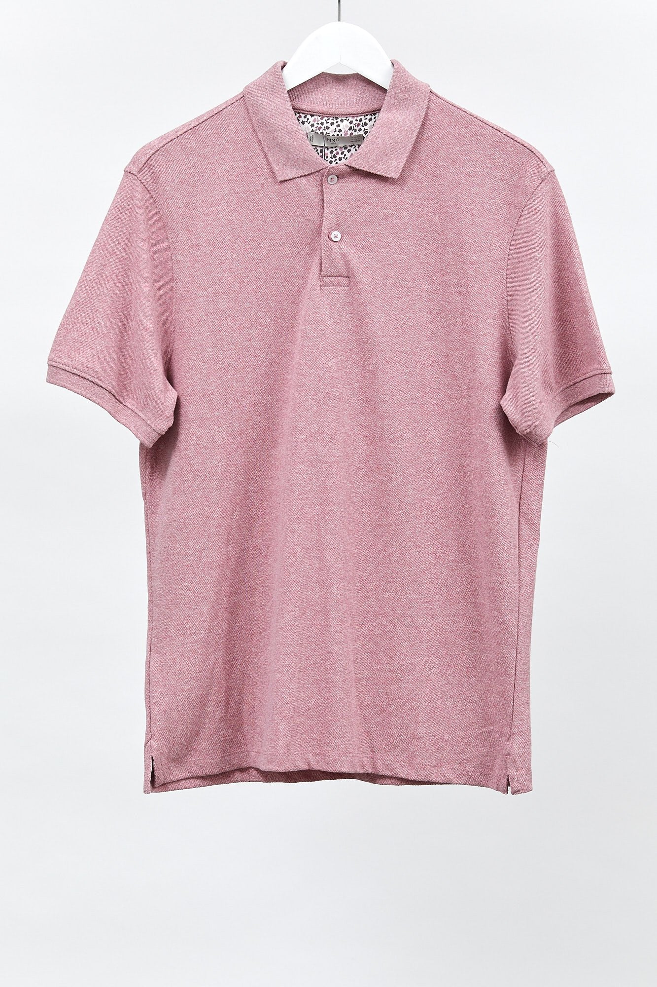 Mens Mango Pink Polo shirt: Size Medium