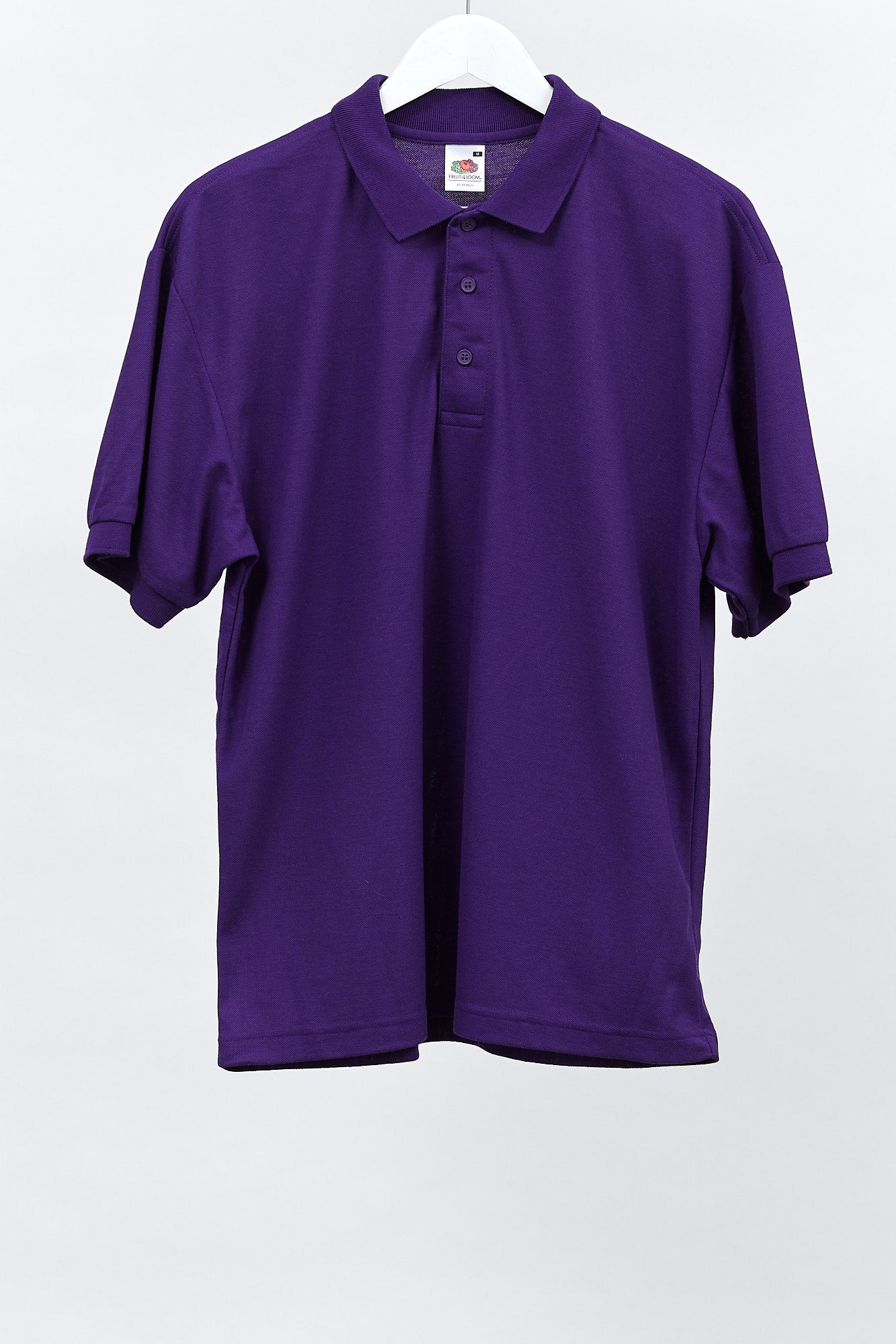 Mens Purple Polo Shirt: Size Medium