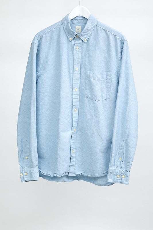 Mens H&M Light Blue Shirt: Size Large