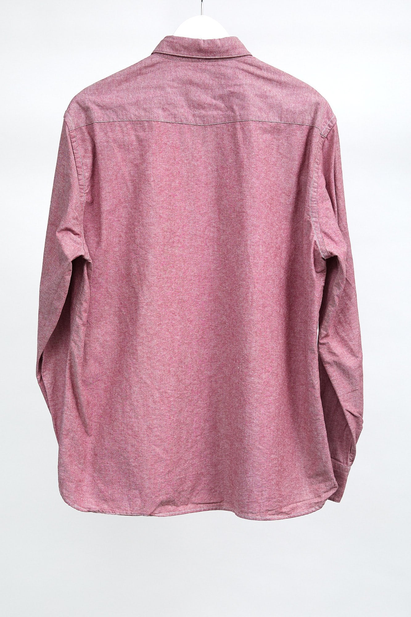 Mens Mango Pink Shirt: Size Large