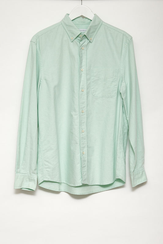 Mens Zara Light green Oxford shirt size medium