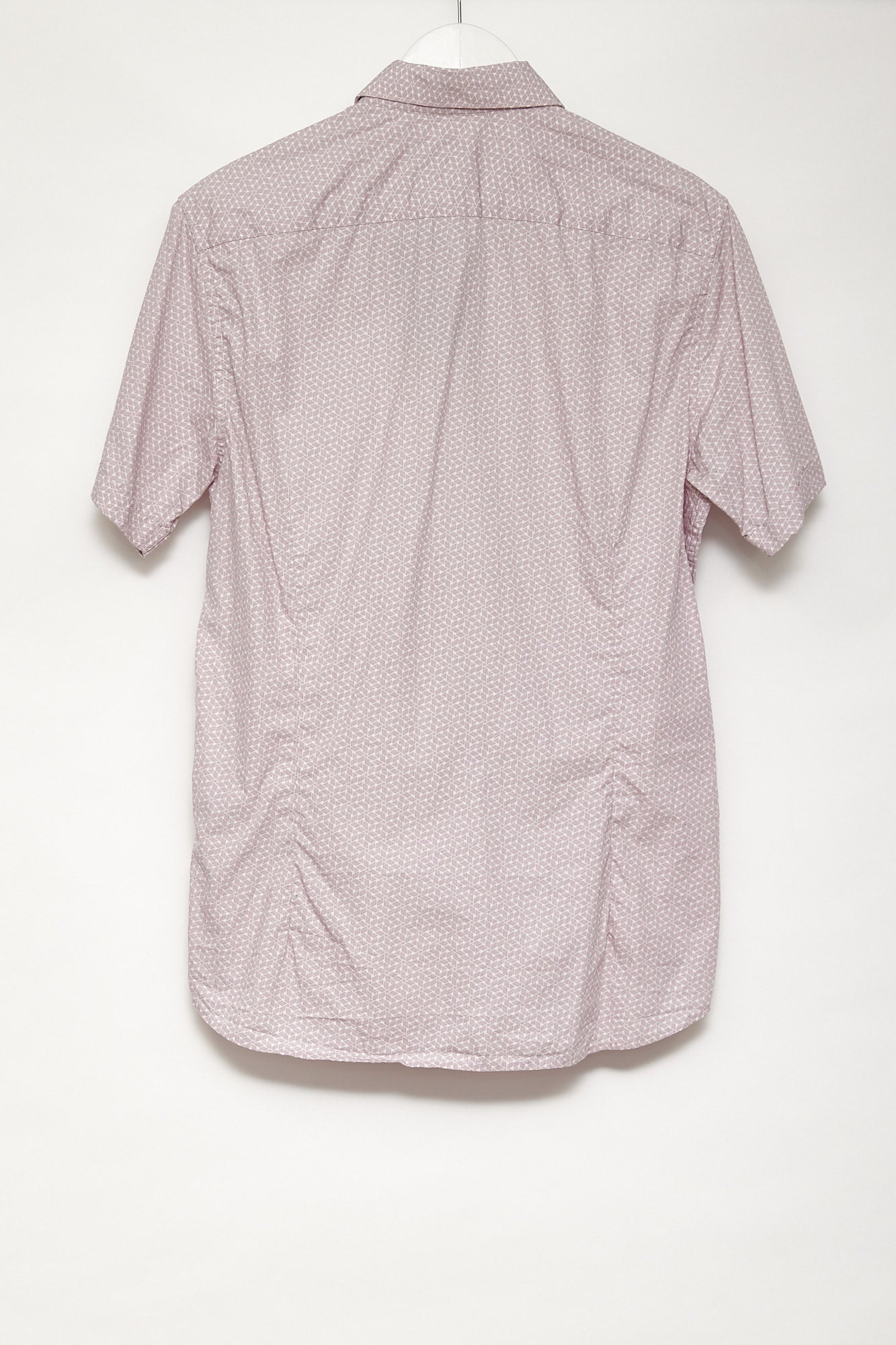 Mens Ted Baker short sleeve pink pattern shirt size medium