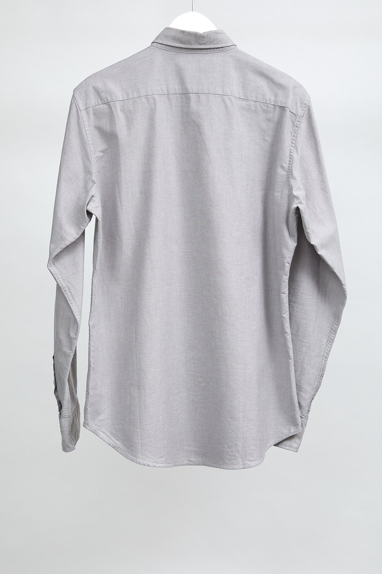 Mens Grey Uniqlo Oxford Shirt: Size Medium