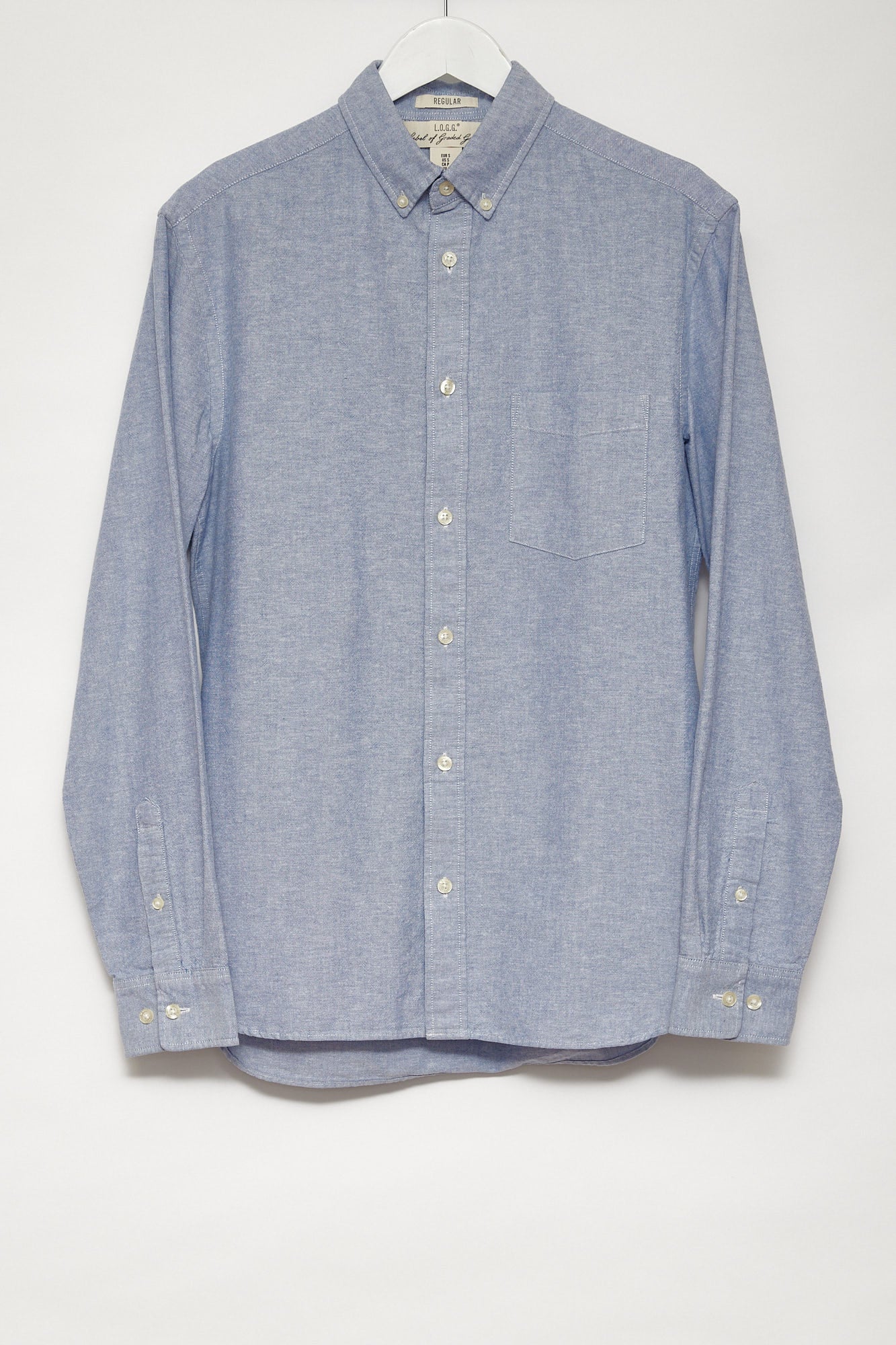 Mens H&M blue oxford shirt size small