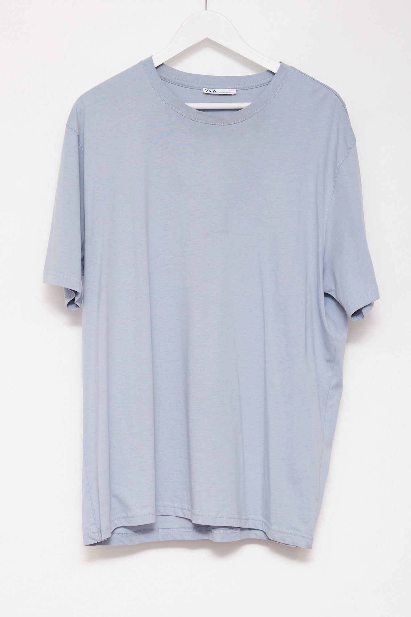 Mens Zara Light Blue T-shirt: Size Extra Large
