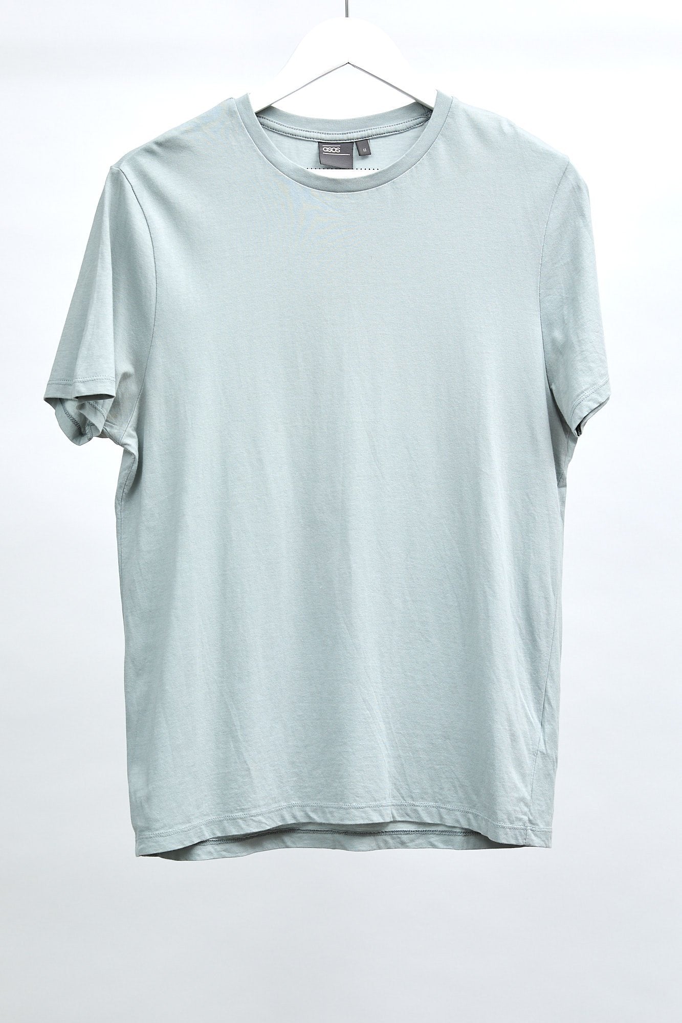 Mens Mint Green/Grey T-Shirt: Size Medium