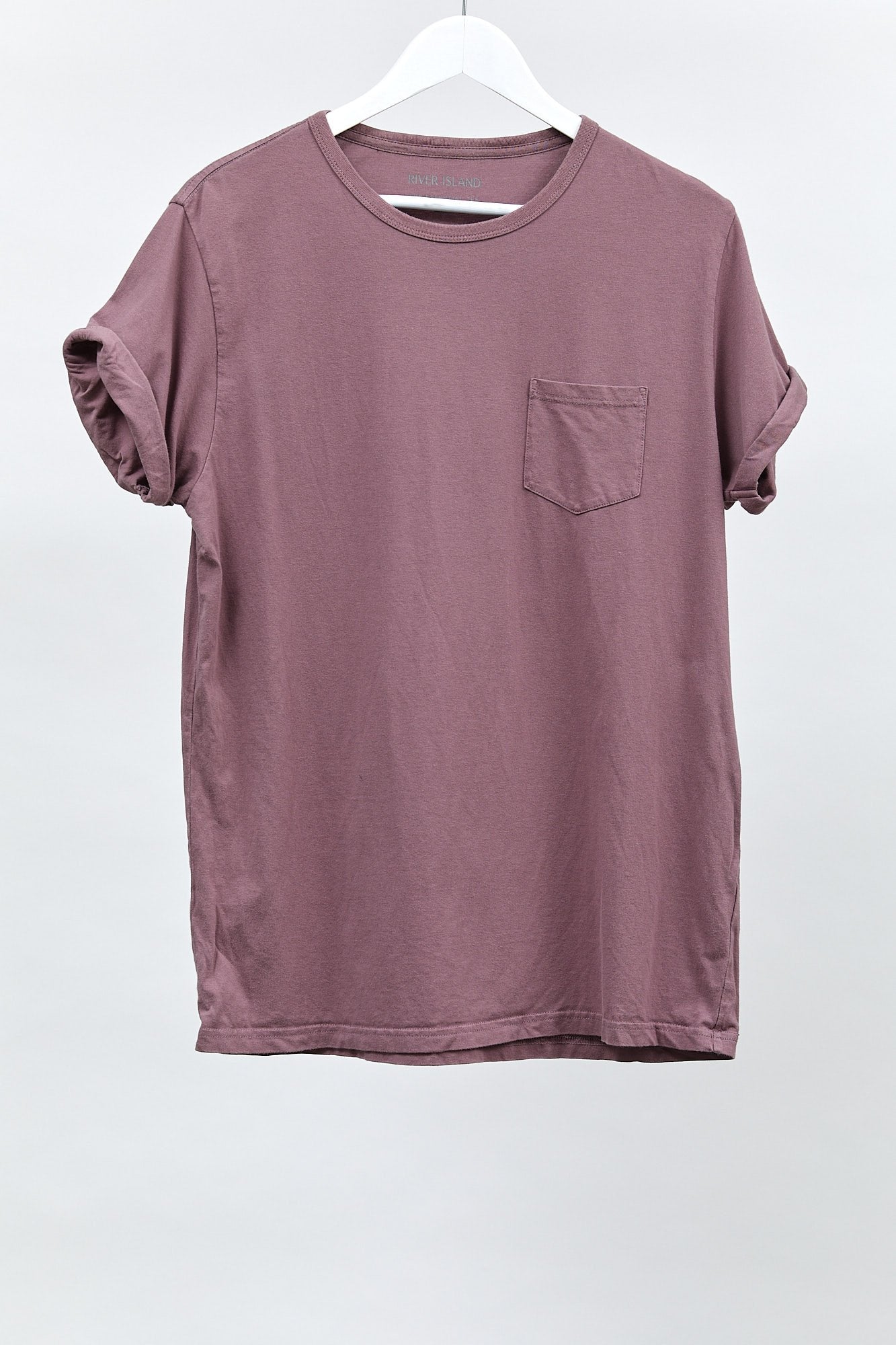 Mens Purple River Island T-Shirt: Size Medium