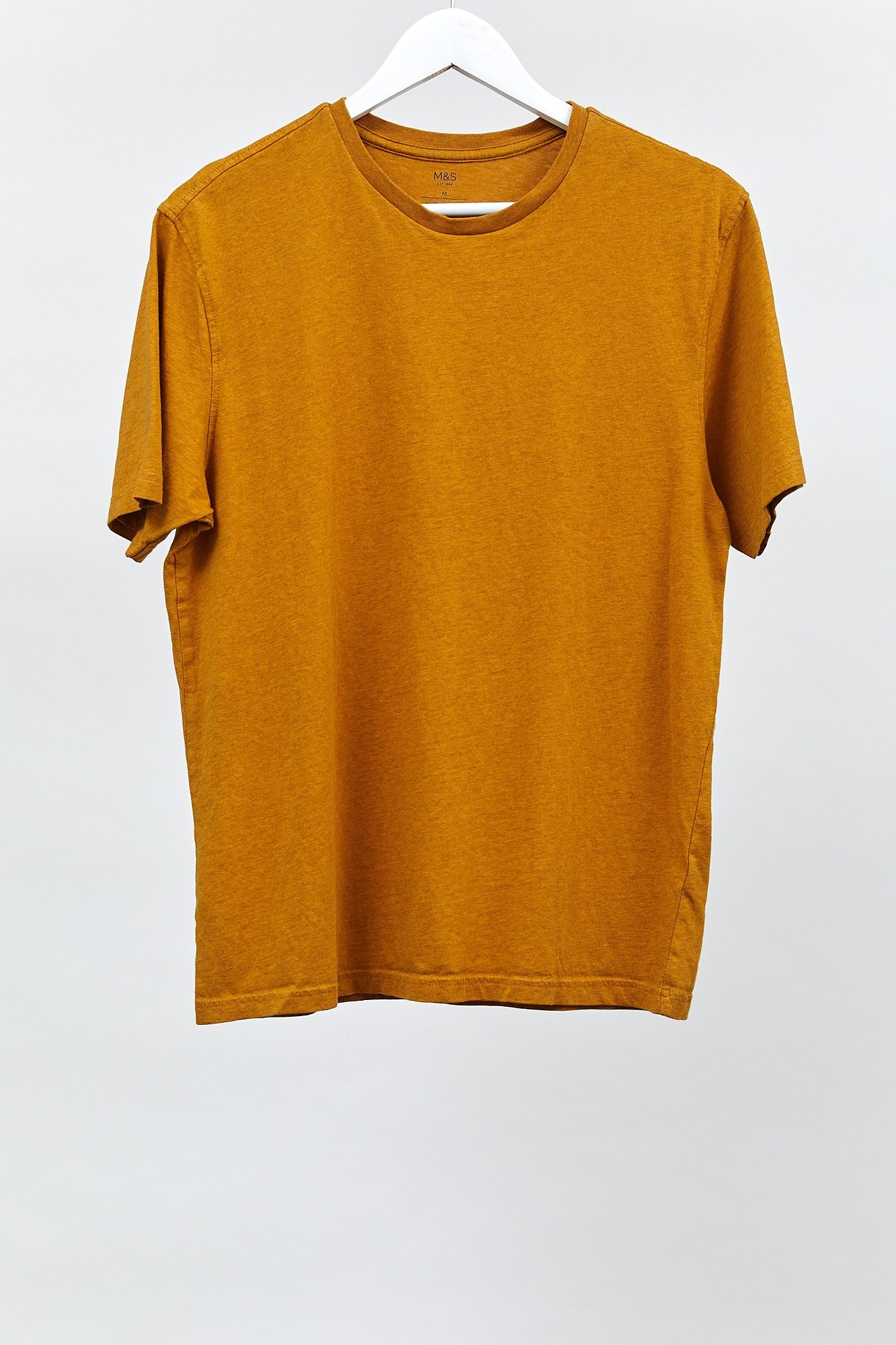 Mens Yellow T-Shirt: Size Medium