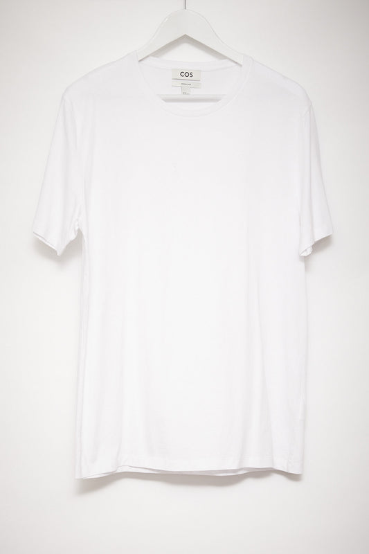 Mens Cos Relaxed Fit White T-shirt size Medium