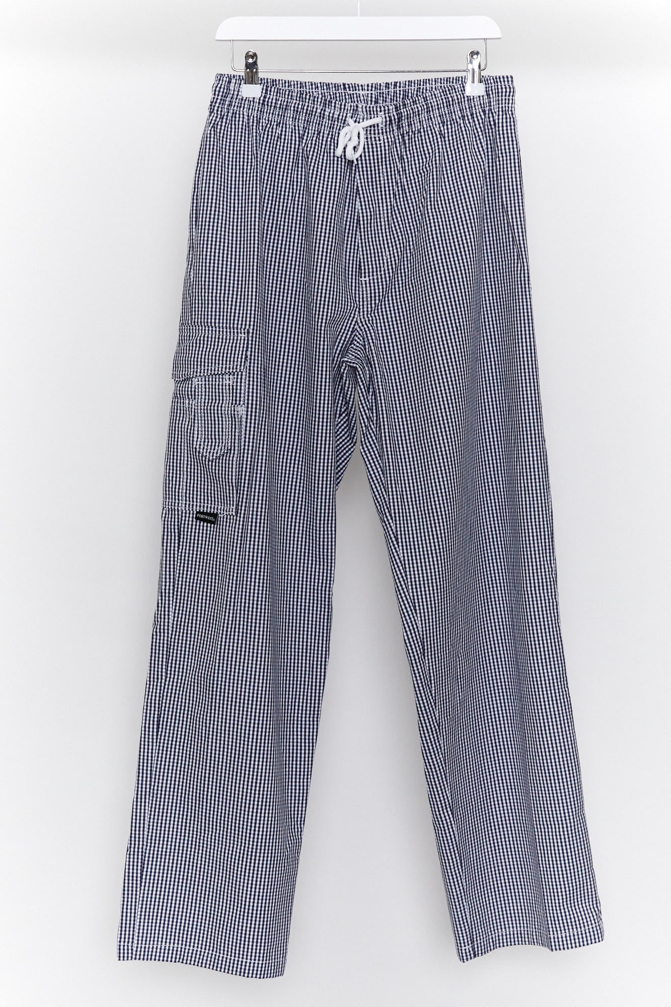 Blue Check Chef Trousers size Medium