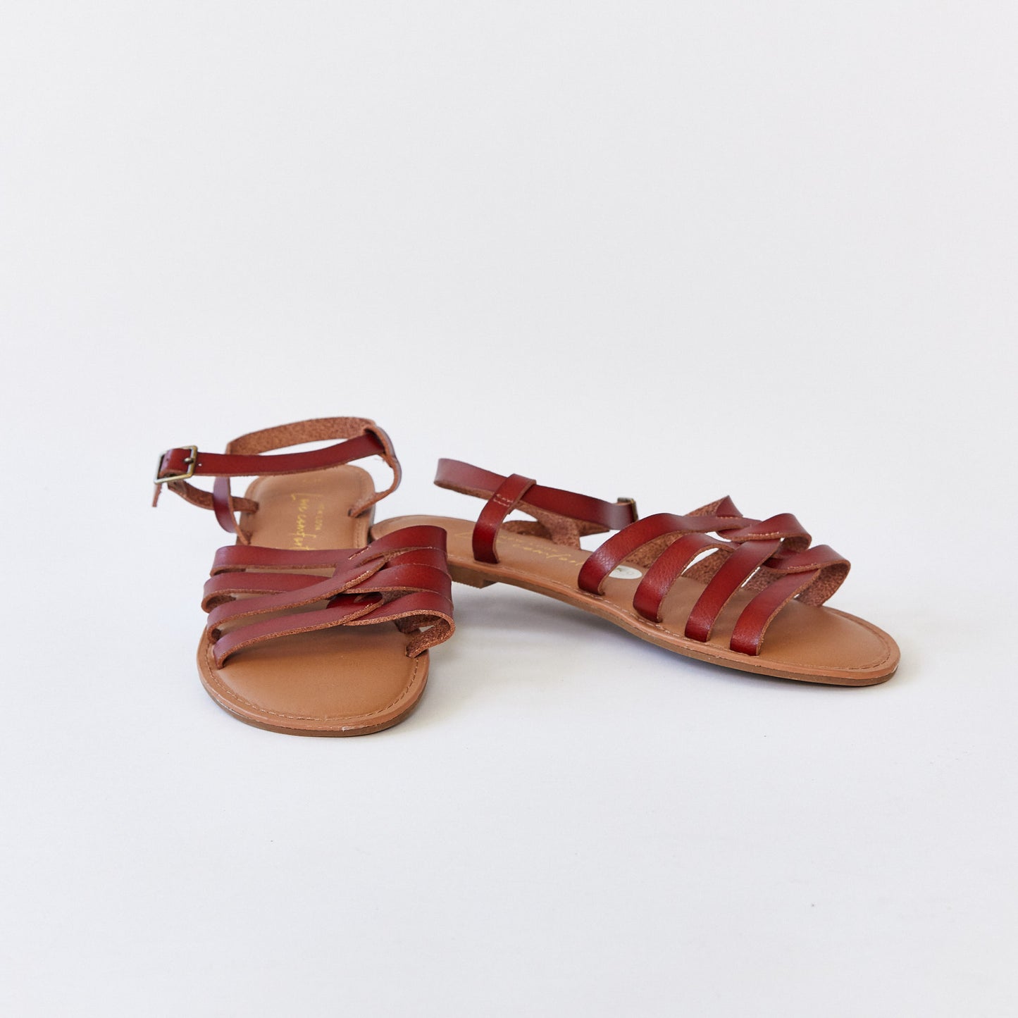 Brown leather sandal size 6