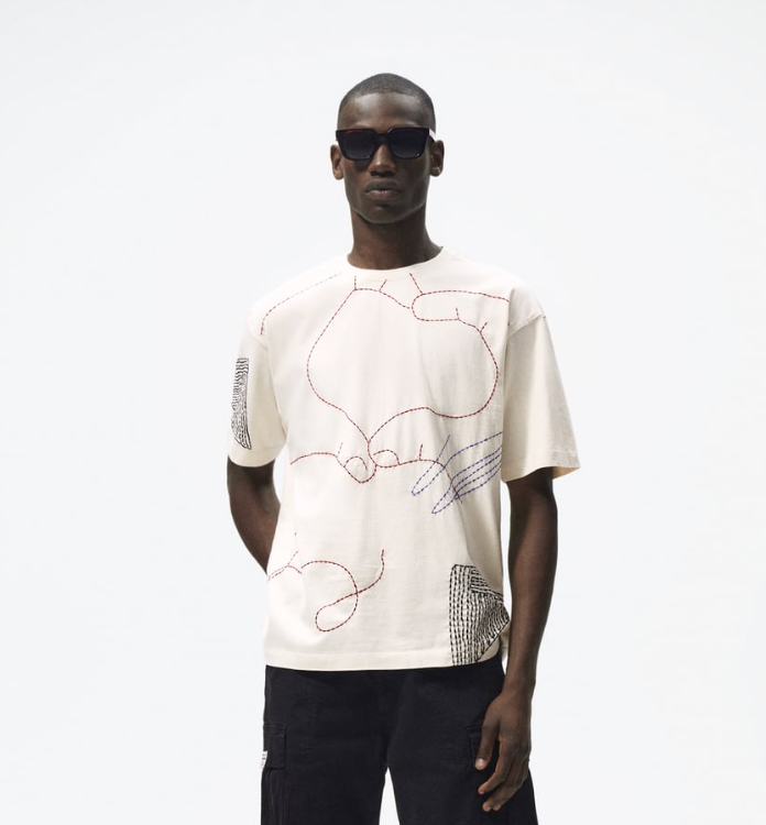 Zara graphic tees men's Clearance