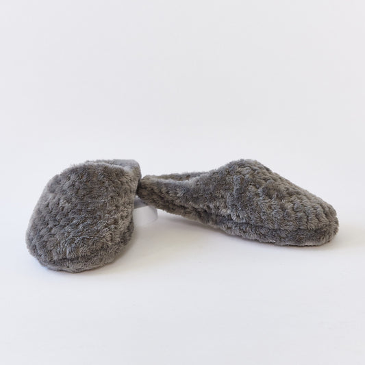 Grey Faux Fur slipper size 5