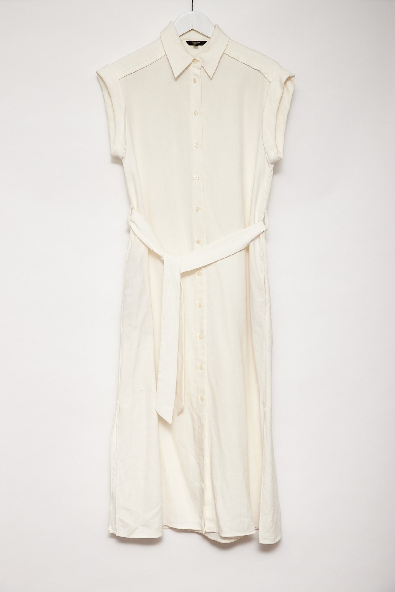 Womens Massimo Dutti white shirt dress size small