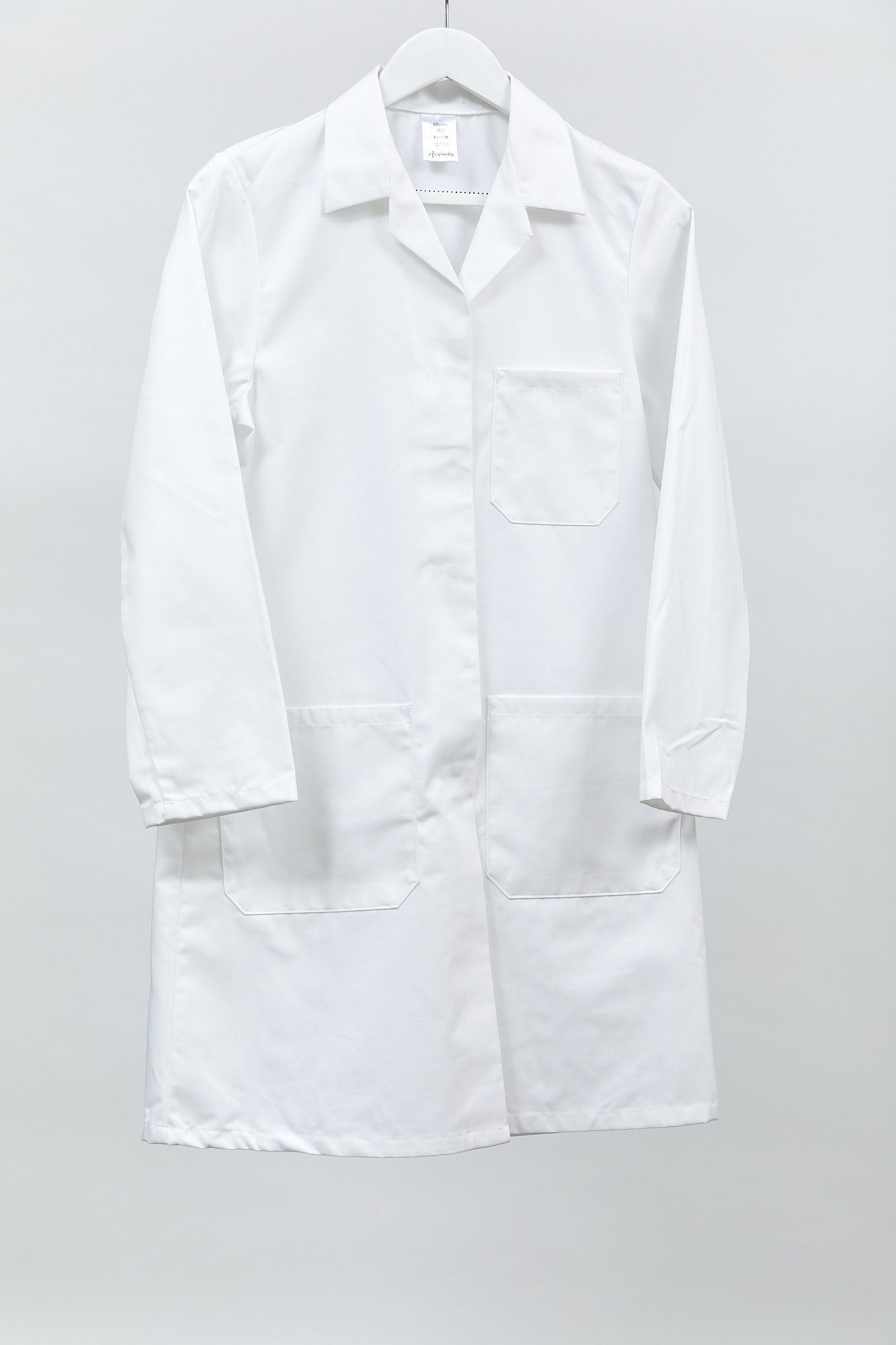 Womens White Medical Lab Coat: Size Extra Small