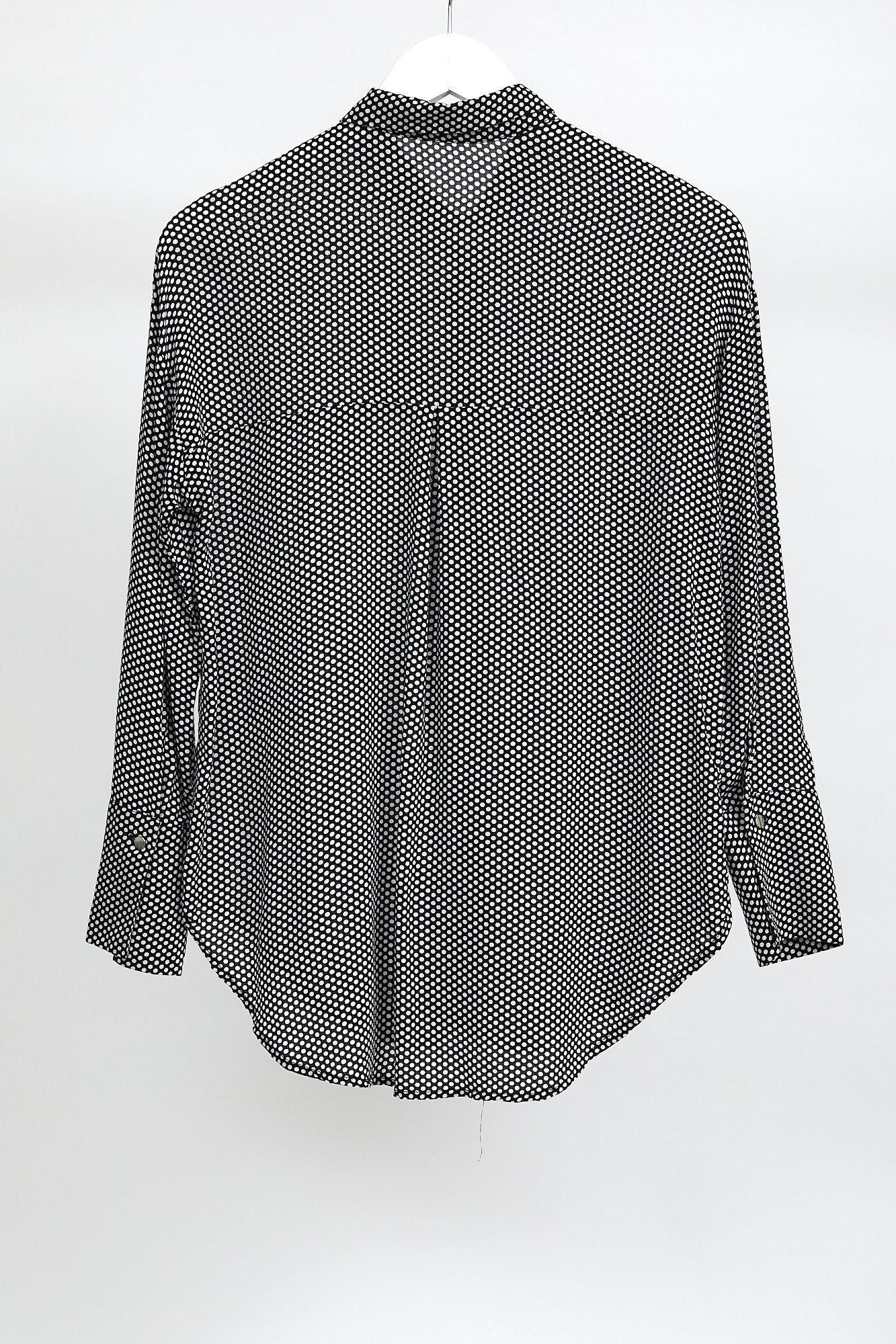 Womens Black Spot Pattern Shirt: Size Small