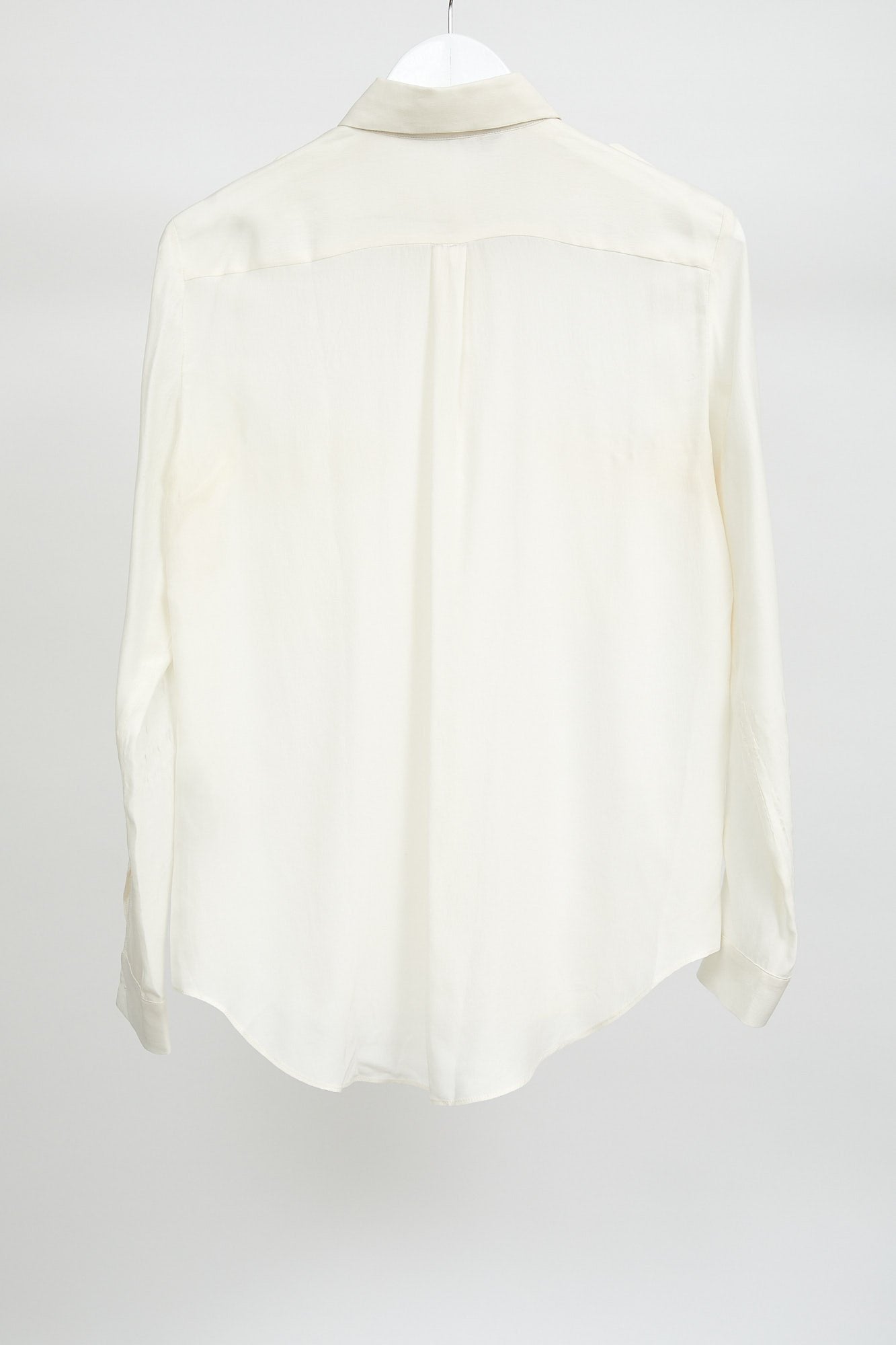Womens Zara Cream Silk Shirt: Size Small