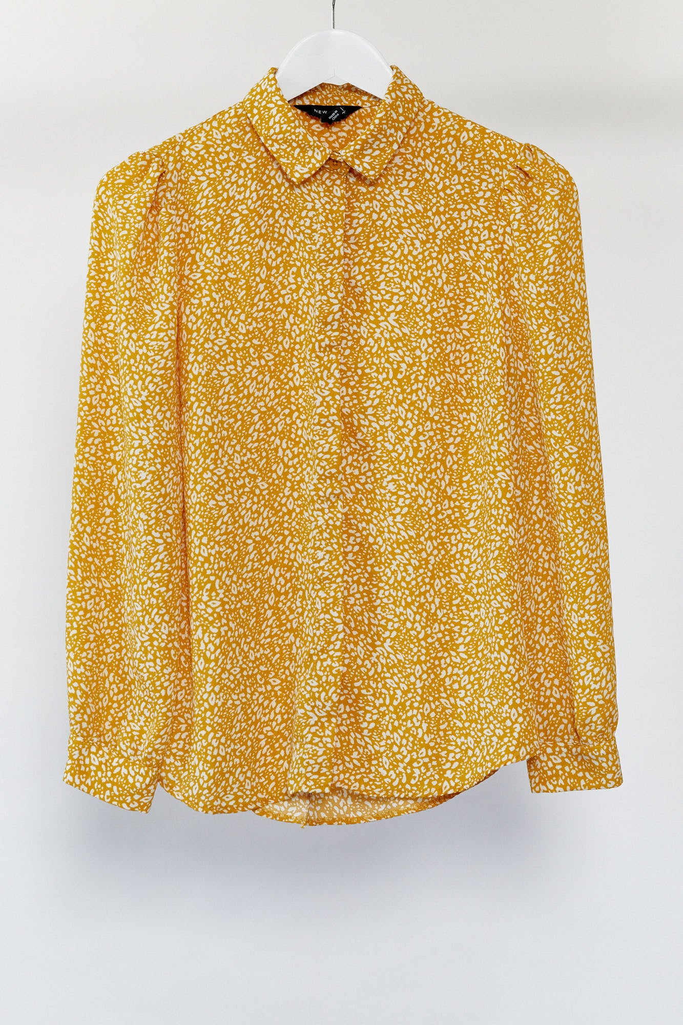 Womens New Look Yellow Blouse size small