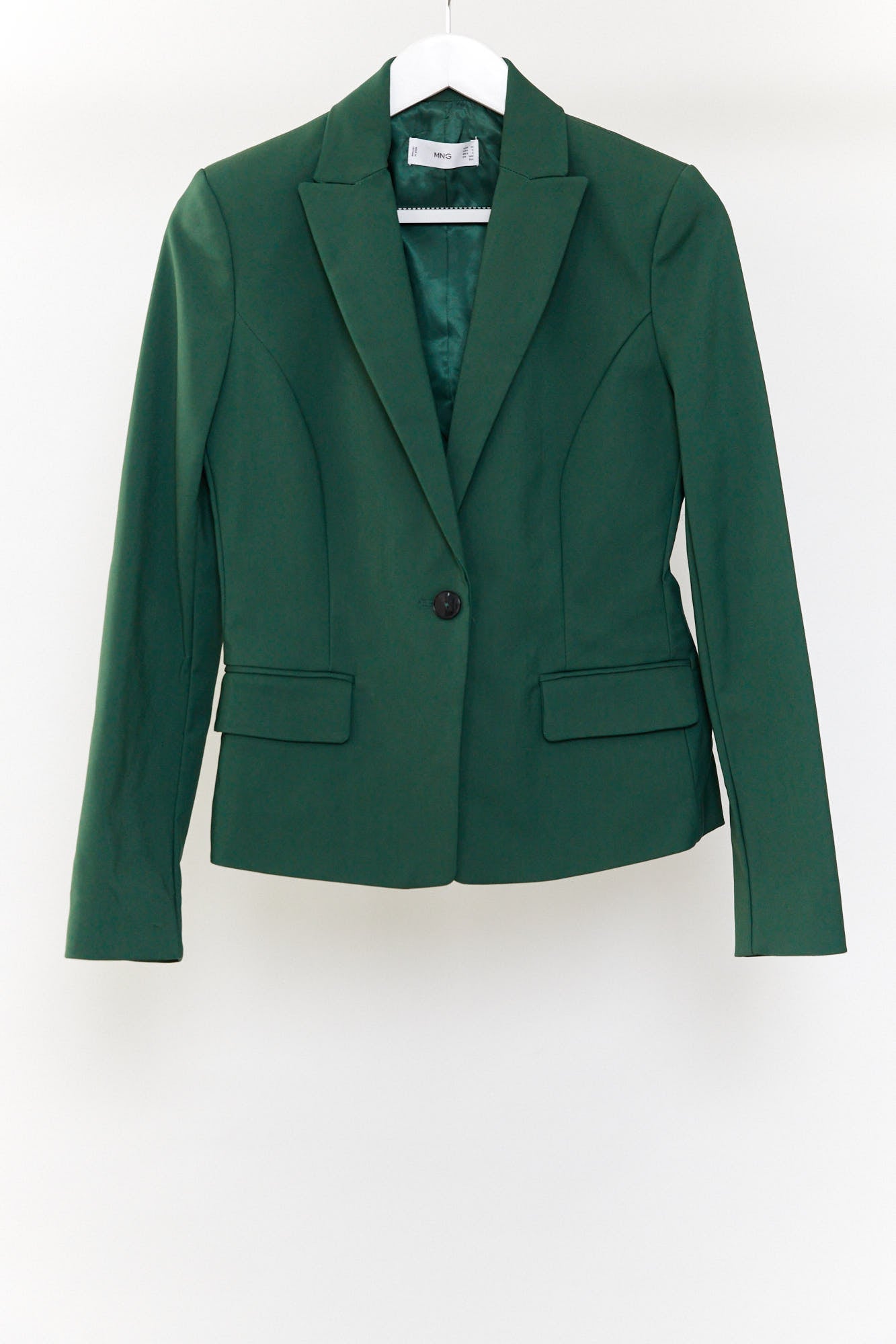 Womens Mango green suit jacket size 10