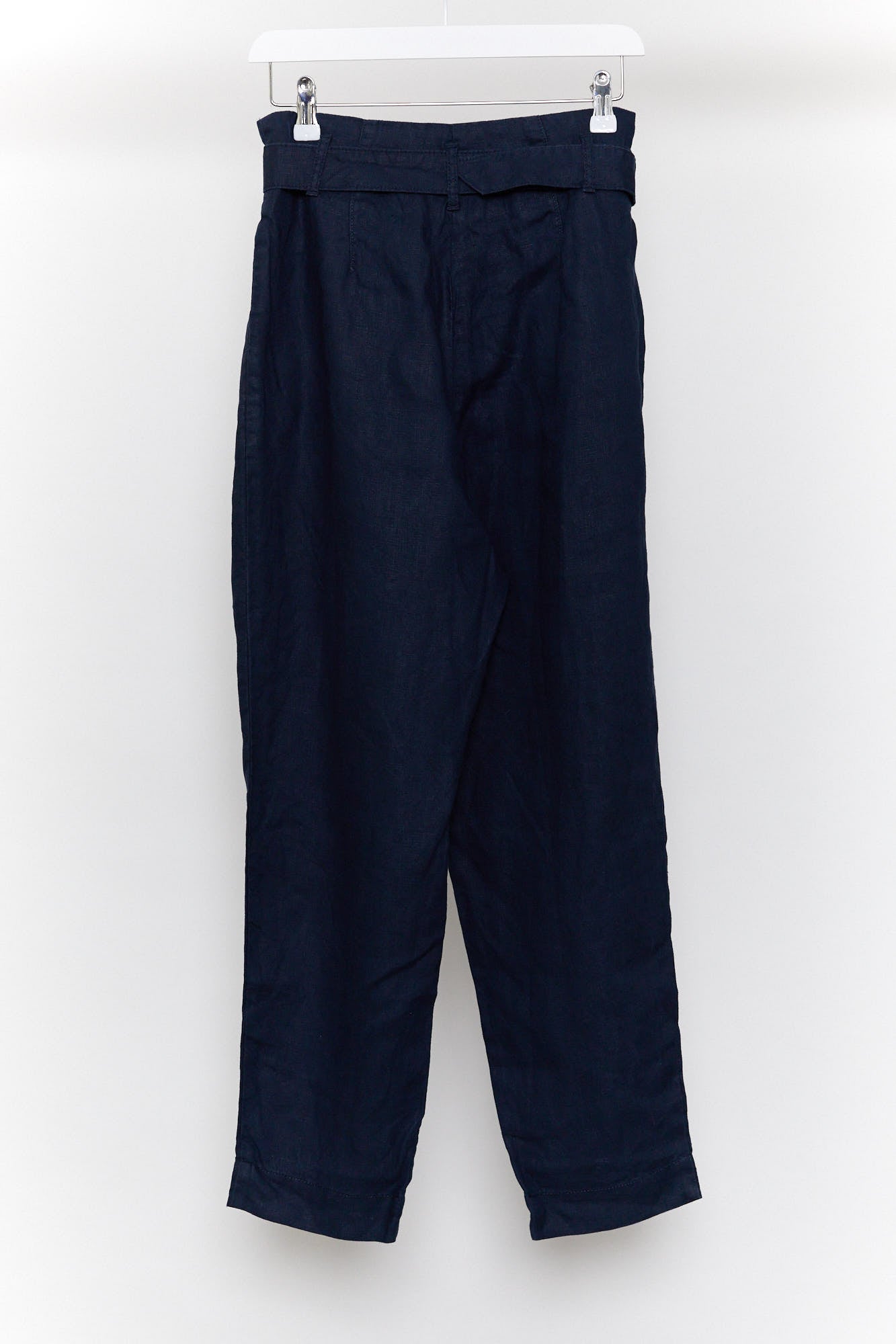 Womens Navy linen M&S Trousers size 10