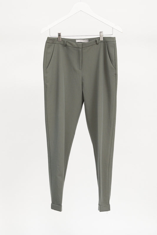 Womens Khaki Grey Trousers: Size Small