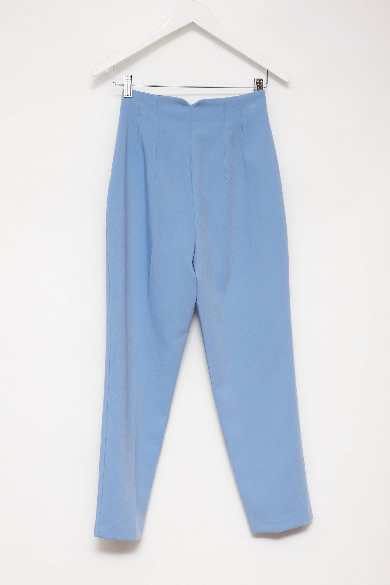 Womens Zara Blue Tailored Trousers Size Extra Small – thestylingbank